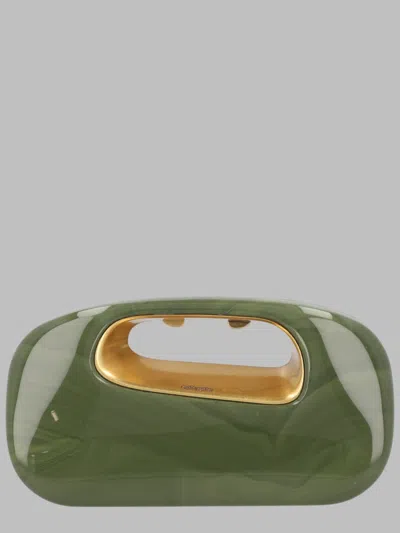 Cult Gaia Glossy Top Handle Clutch In Multicolour
