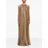 Cult Gaia Aditi Gown Dress In Brown
