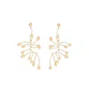 Cult Gaia Ilaria Gold-tone Branch Earrings In Gold