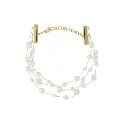 Cult Gaia Gold Necklaces Women In White