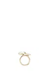 Cult Gaia Pearl Cluster Ring Quartet In Golden