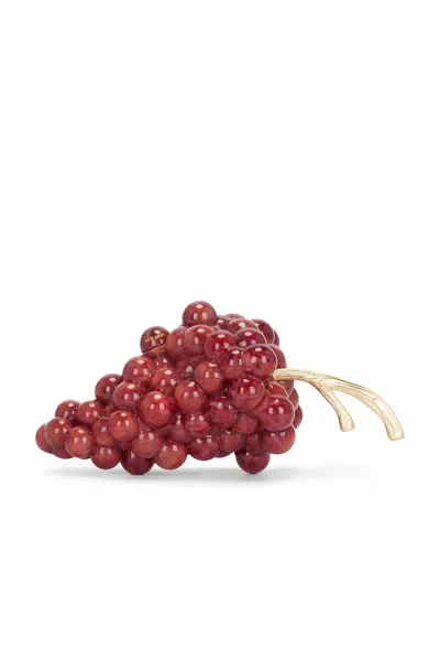 Cult Gaia Grape Clutch In Red