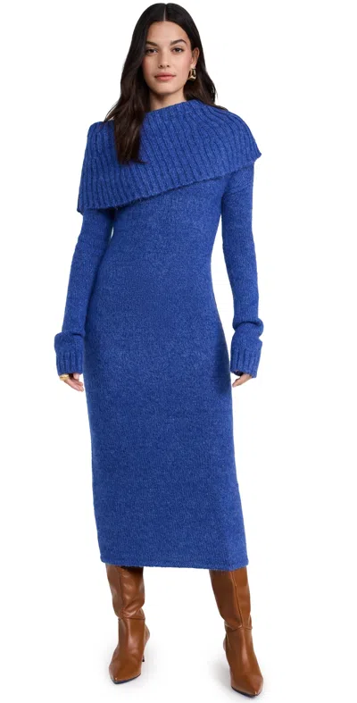 Cult Gaia Grayson Knit Dress In Disco Melange In Blue