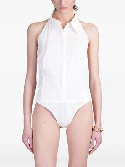 Cult Gaia Gwen Bodysuit In White