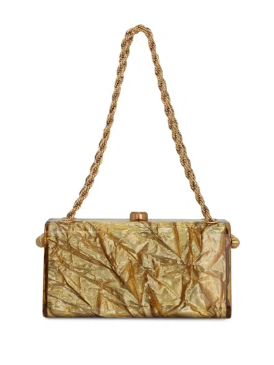 Cult Gaia Hajar Shoulder Bag In Gold
