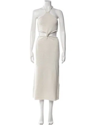 Pre-owned Cult Gaia Halterneck Midi Length Dress W/ Tags In Neutral