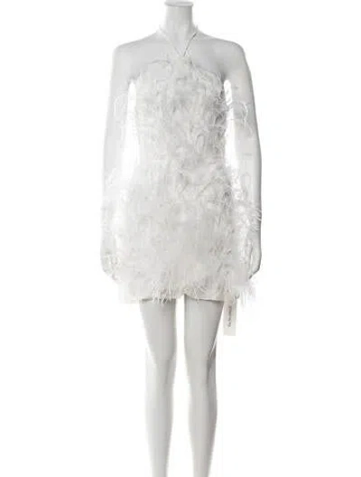 Pre-owned Cult Gaia Halterneck Mini Dress W/ Tags In Neutrals