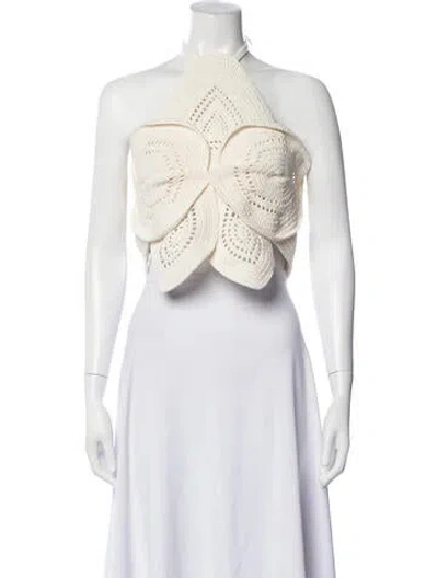 Pre-owned Cult Gaia Halterneck Sweater W/ Tags In Neutrals