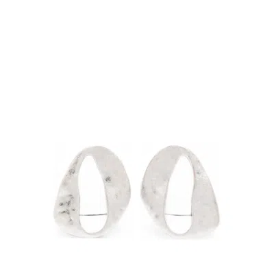 Cult Gaia Hammered-effect Cut-out Earrings In Metallic
