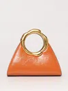 Cult Gaia Asa Ring Handle Triangular Tote Bag In Coral