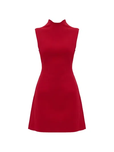 Cult Gaia Harlow High-neck Mini Dress In Red