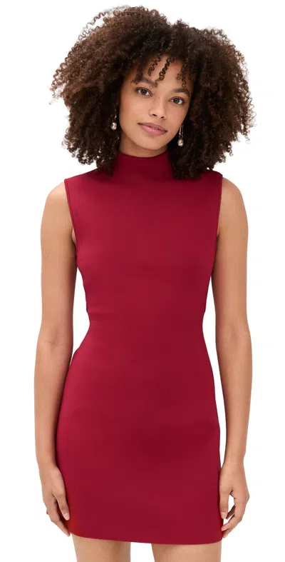 Cult Gaia Harlow Knit Dress Merlot In Burgundy