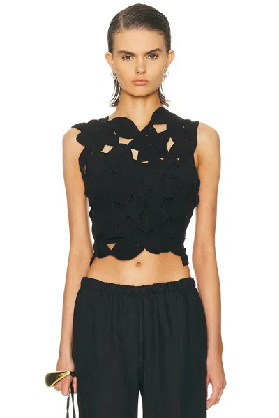 Cult Gaia Harrington Top In Black