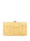 Cult Gaia Chain Strap Rectangular Clutch Twisted Design In Red