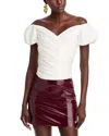 Cult Gaia Helene Off-the-shoulder Top In Off White