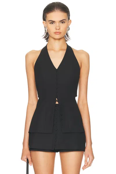 Cult Gaia Helio Top In Black