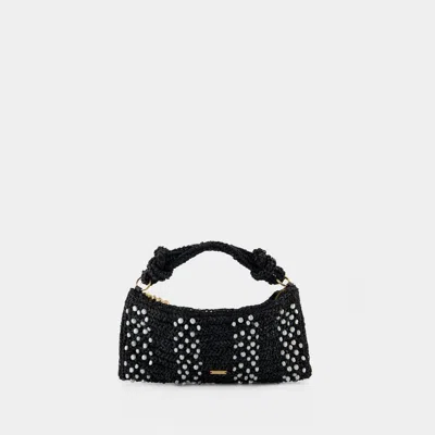 CULT GAIA HERA NANO SHOULDER BAG - CULT GAIA - RAFFIA - BLACK