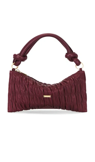 Cult Gaia Hera Nano Shoulder Bag In Burgundy