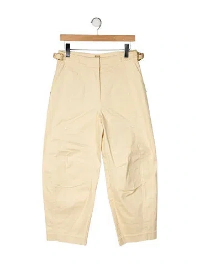 Pre-owned Cult Gaia High-rise Wide Leg Jeans In Yellow