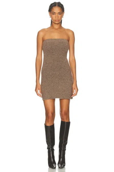 Cult Gaia Holland Dress In Brown