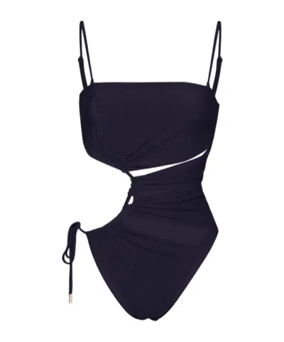 Cult Gaia Hollowed-out One-piece Swimsuit In Blue