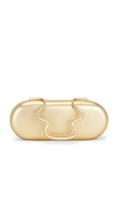 Cult Gaia Ilaria Clutch In Brass