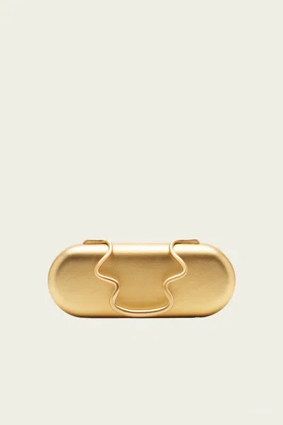 Cult Gaia Ilaria Clutch In Brass