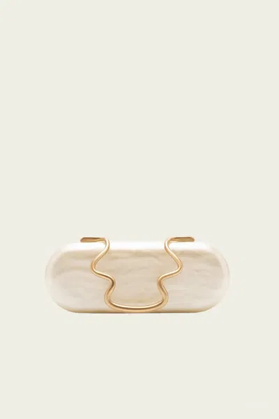 Cult Gaia Ilaria Clutch In Ivory