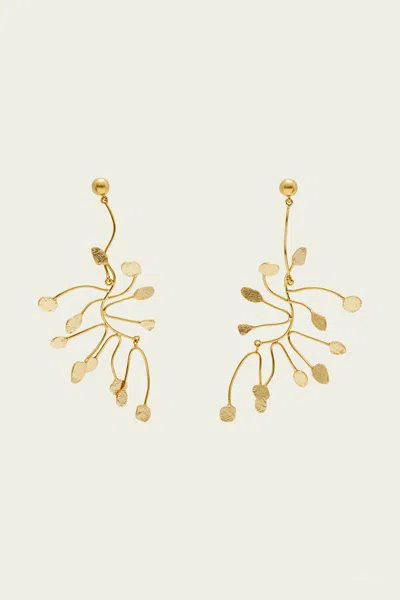 Cult Gaia Ilaria Earrings In Gold Foiled