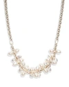 CULT GAIA IMITATION PEARL DANGLE CLUSTER DOLLY STATEMENT NECKLACE, 19.5