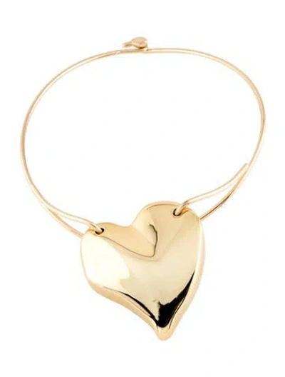 Pre-owned Cult Gaia Imogen Choker Necklace, 15" In Multi