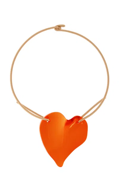 Cult Gaia Imogen Heart Choker In Red