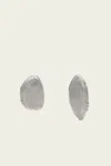 Cult Gaia Inara Clip On Earrings In Hammered Silver