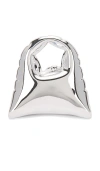 Cult Gaia Inara Top Handle In Shiny Silver