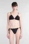 Cult Gaia Irina Beachwear In Black Polyamide In Black