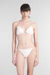 Cult Gaia Irina Beachwear In White Polyamide In White