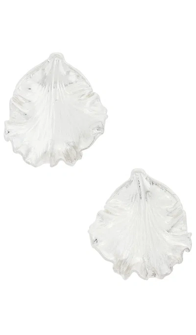 Cult Gaia Iris Earring In Antique Silver