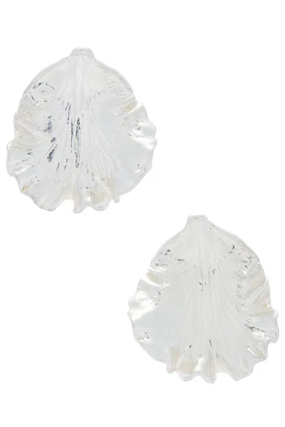 Cult Gaia Iris Earring In White