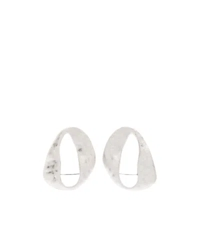Cult Gaia Irregular Earrings In Silver