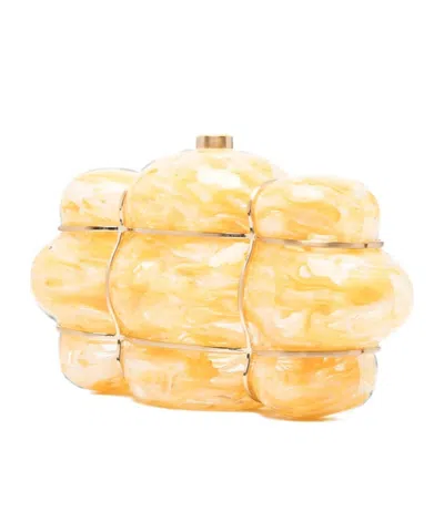 Cult Gaia Irregularly Shaped Clutch In Yellow