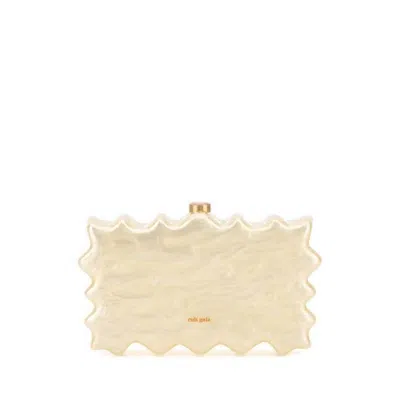 Cult Gaia Ivory Acrylic Paloma Clutch Exterior: Borse A Mano