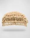 Cult Gaia Jaala Nano Beaded Clutch Bag In Light Beach