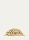 Cult Gaia Jaala Nano Beaded Clutch Bag In Light Beach
