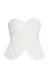 Cult Gaia Jace Topwear In White Cotton In White