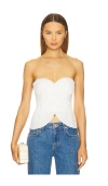 Cult Gaia Jace Topwear In White Cotton In Off White