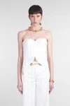 Cult Gaia Jace Topwear In White Cotton