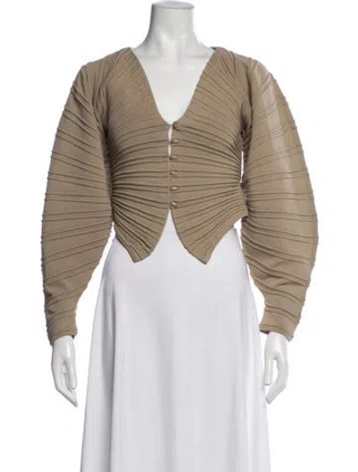 Pre-owned Cult Gaia Jacket In Neutrals