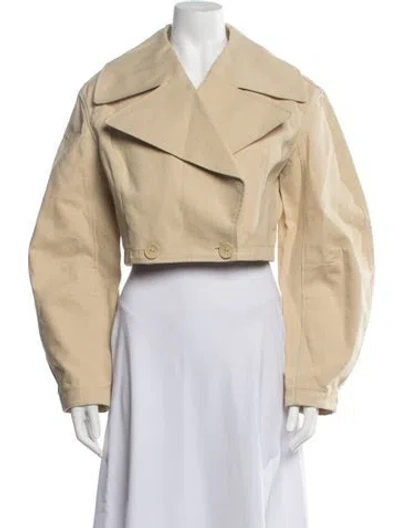Pre-owned Cult Gaia Jacket In Neutrals/yellow