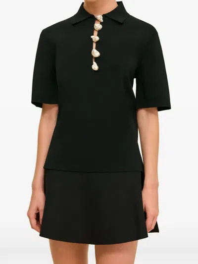 Cult Gaia Jaffa Pearl Top In Green