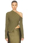 Cult Gaia Jaidan Knit Top In Cedar
